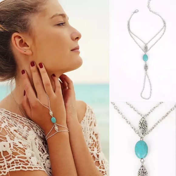 Jewelry - 🆕️ Boho Hand Finger Ring Chain Bracelet 🆕️